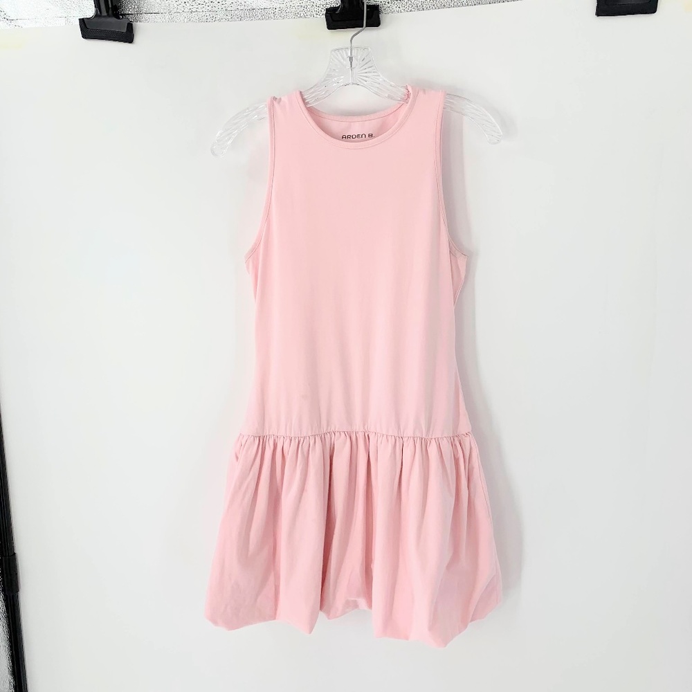 Arden B Girl Dress Sleeveless Balloon Skirt Pink Sz L